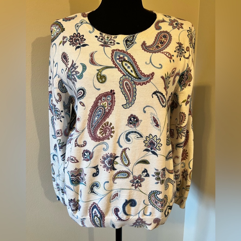 Alfred Dunner Embellished Sweater Top